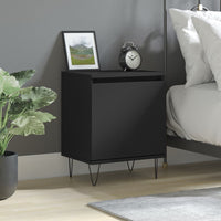 Comodino Nero 40x30x50 cm in Legno Multistratocod mxl 79348