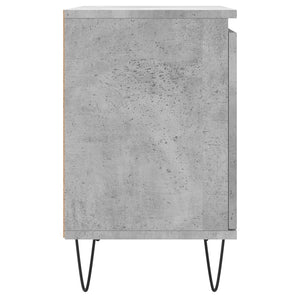 Comodini 2 pz Grigio Cemento 40x30x50 cm in Legno Multistrato 826837