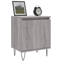 Comodini Grigio Sonoma 2 pz 40x30x50 cm in Legno Multistratocod mxl 128541