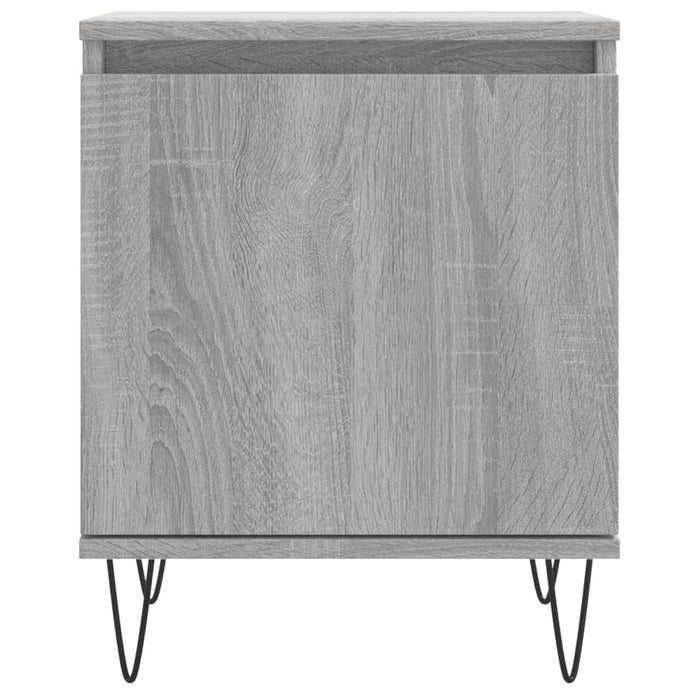 Comodini Grigio Sonoma 2 pz 40x30x50 cm in Legno Multistrato 826841