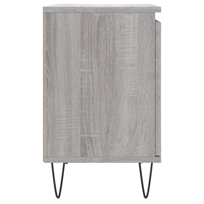 Comodini Grigio Sonoma 2 pz 40x30x50 cm in Legno Multistrato 826841