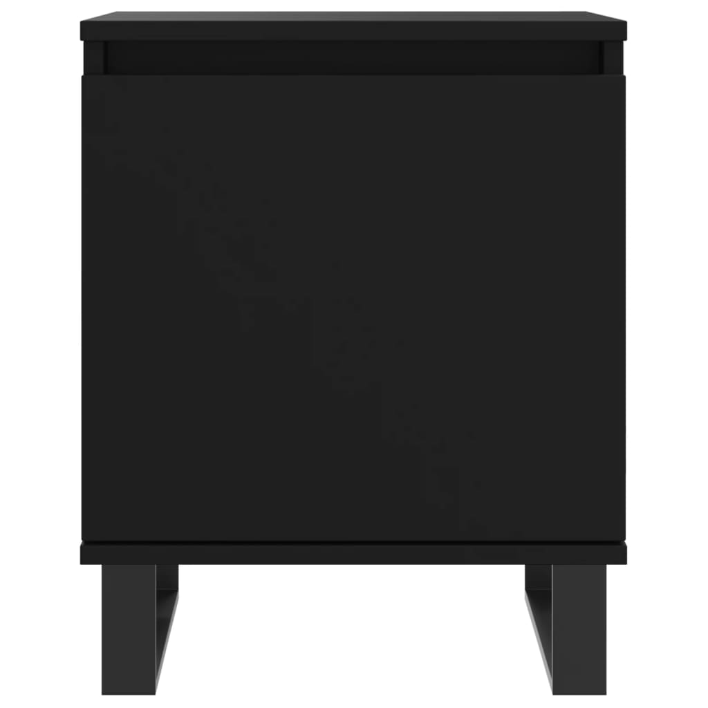 Comodino Nero 40x30x50 cm in Legno Multistrato 826846