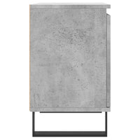 Comodino Grigio Cemento 40x30x50 cm in Legno Multistrato 826852