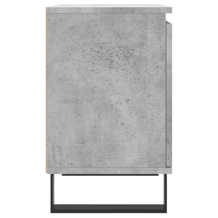 Comodini 2 pz Grigio Cemento 40x30x50 cm in Legno Multistrato 826853