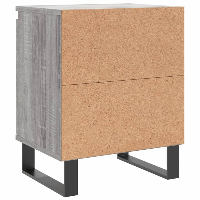 Comodino Grigio Sonoma 40x30x50 cm in Legno Multistrato 826856