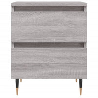 Comodini 2pz Grigio Sonoma 40x35x50 cm in Legno Multistrato 826873