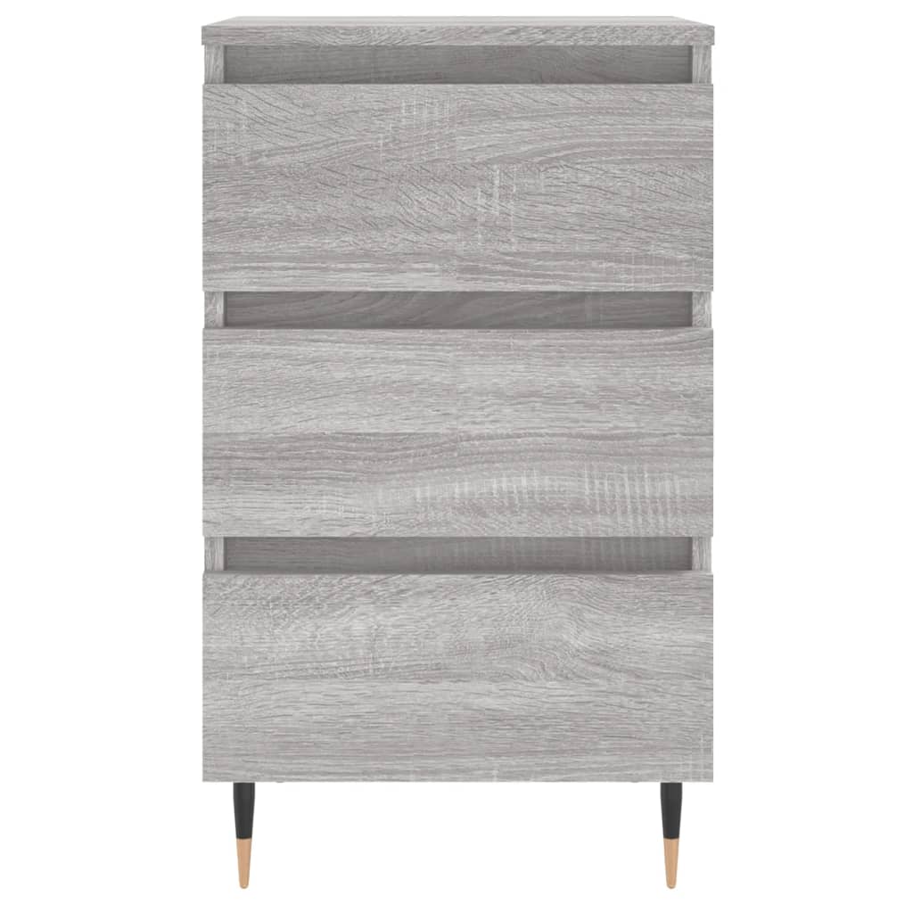 Comodino Grigio Sonoma 40x35x69 cm in Legno Multistrato 826920