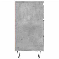 Comodini 2 pz Grigio Cemento 40x35x69 cm in Legno Multistrato 826933