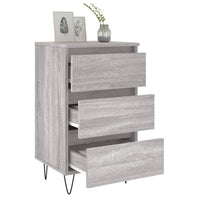 Comodini 2pz Grigio Sonoma 40x35x69 cm in Legno Multistrato 826937