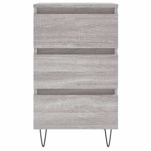 Comodini 2pz Grigio Sonoma 40x35x69 cm in Legno Multistrato 826937