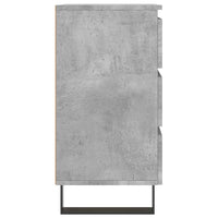 Comodini 2 pz Grigio Cemento 40x35x69 cm in Legno Multistrato 826949