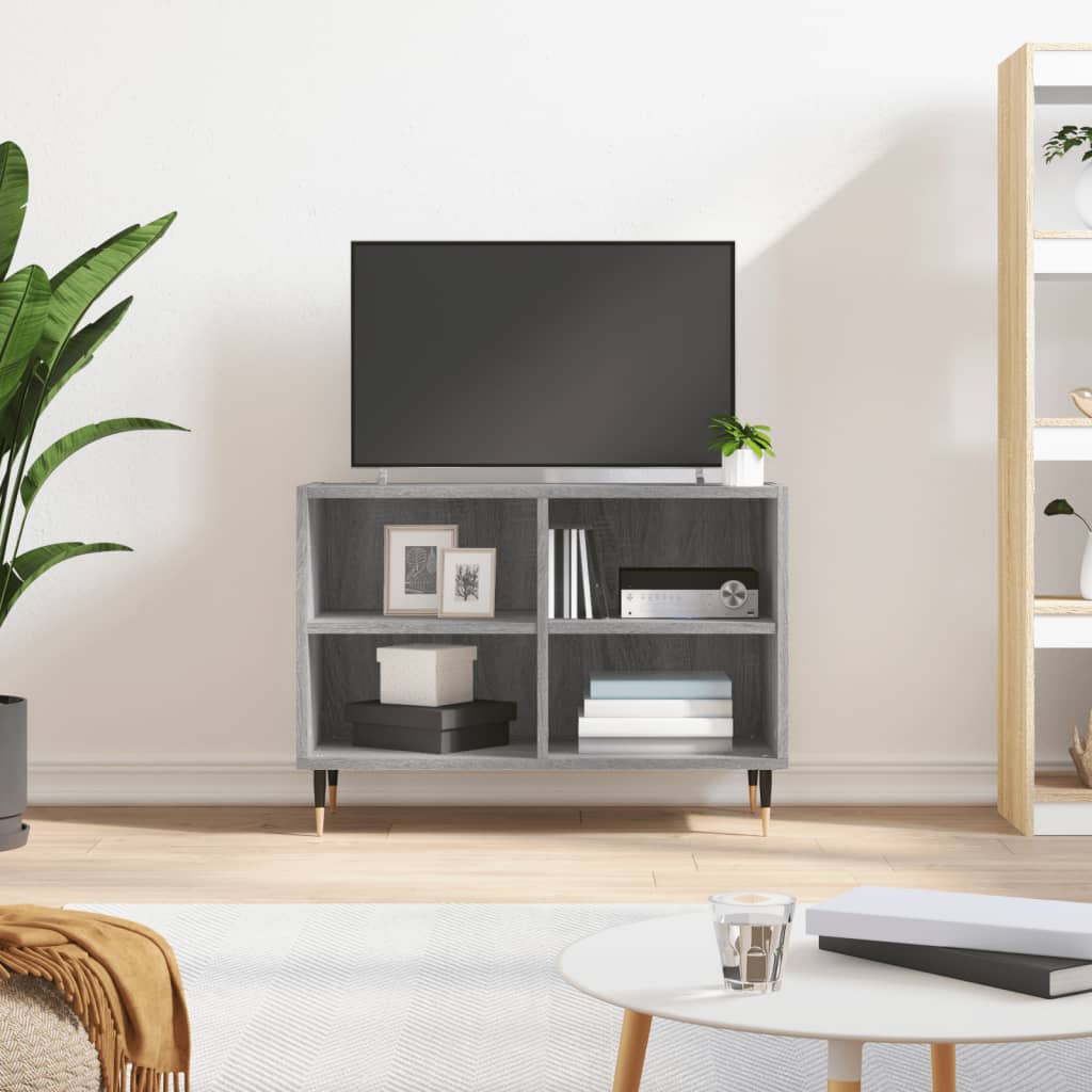 Mobile Porta TV Grigio Sonoma 69,5x30x50cm in Legno Multistratocod mxl 104743