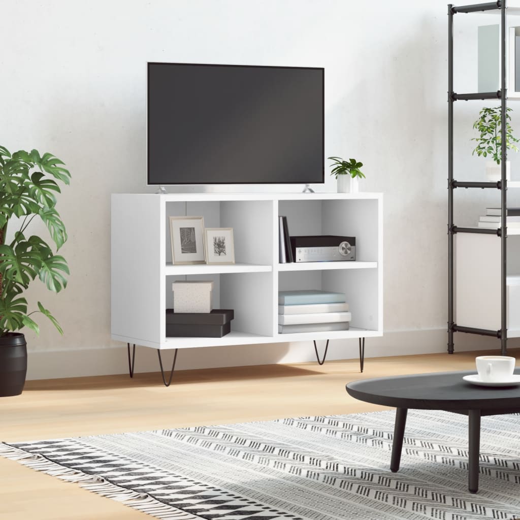 Mobile Porta TV Bianco 69,5x30x50 cm in Legno Multistrato 826964