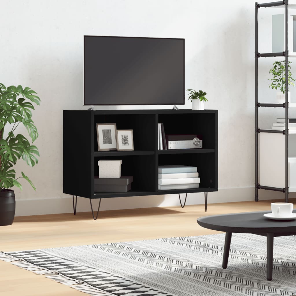 Mobile Porta TV Nero 69,5x30x50 cm in Legno Multistratocod mxl 126967