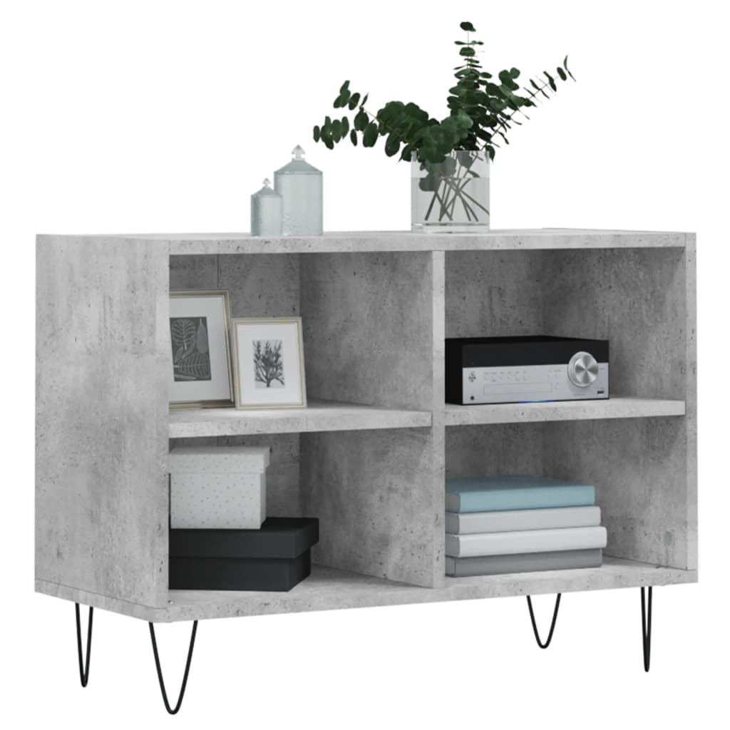 Mobile Porta TV Grigio Cemento 69,5x30x50 cm Legno Multistrato 826968