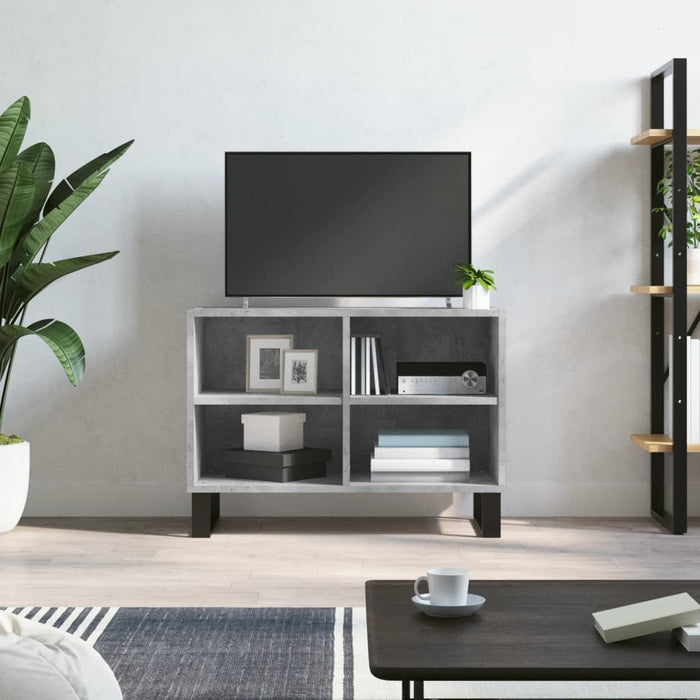 Mobile Porta TV Grigio Cemento 69,5x30x50 cm Legno Multistratocod mxl 103925