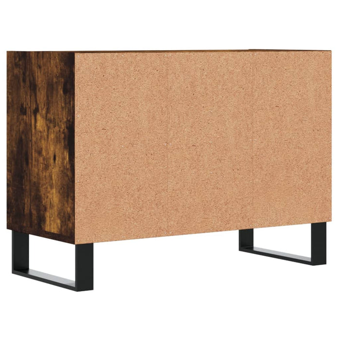 Mobile Porta TV Rovere Fumo 69,5x30x50 cm in Legno Multistrato 826977