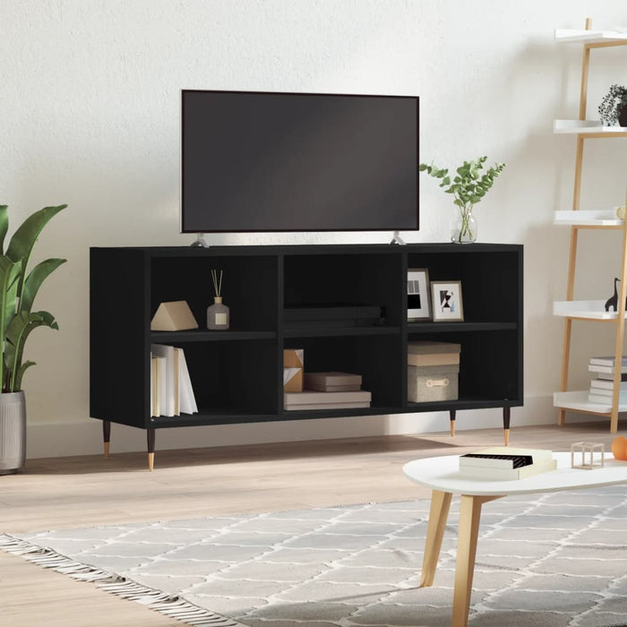 Mobile Porta TV Nero 103,5x30x50 cm in Legno Multistratocod mxl 102974