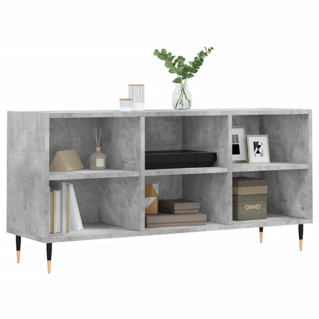 Mobile per TV Grigio Cemento 103,5x30x50 cm Legno Multistrato 826984