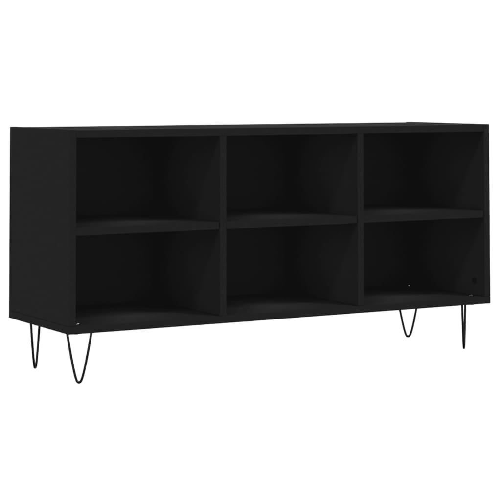 Mobile Porta TV Nero 103,5x30x50 cm in Legno Multistrato 826989