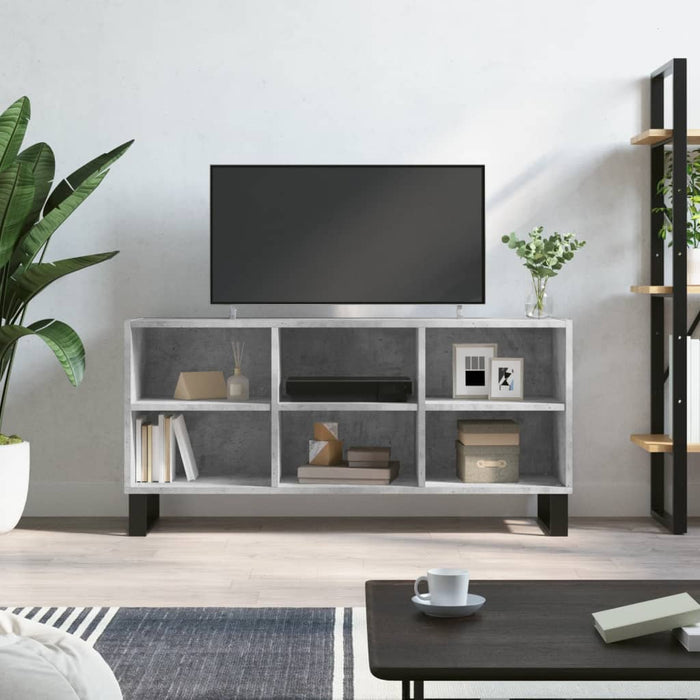 Mobile per TV Grigio Cemento 103,5x30x50 cm Legno Multistratocod mxl 103948