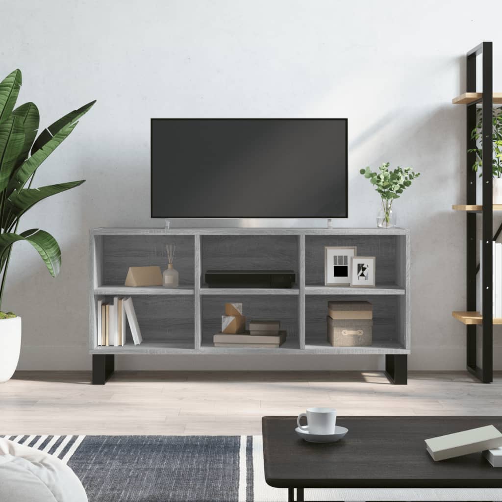 Mobile TV Grigio Sonoma 103,5x30x50 cm in Legno Multistratocod mxl 105228