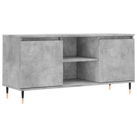 Mobile Porta TV Grigio Cemento 104x35x50cm in Legno Multistratocod mxl 82064