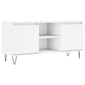 Mobile Porta TV Bianco 104x35x50 cm in Legno Multistrato 827012