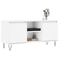 Mobile Porta TV Bianco 104x35x50 cm in Legno Multistrato 827012