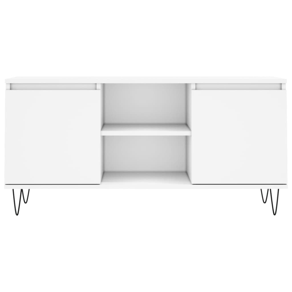 Mobile Porta TV Bianco 104x35x50 cm in Legno Multistrato 827012