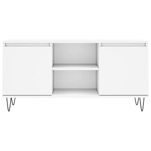 Mobile Porta TV Bianco 104x35x50 cm in Legno Multistrato 827012