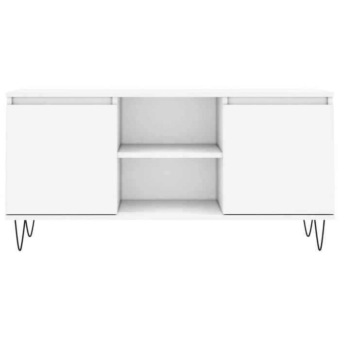 Mobile Porta TV Bianco 104x35x50 cm in Legno Multistrato 827012