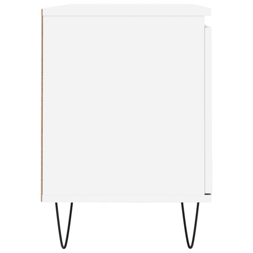 Mobile Porta TV Bianco 104x35x50 cm in Legno Multistrato 827012