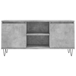 Mobile Porta TV Grigio Cemento 104x35x50cm in Legno Multistrato 827016