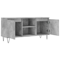 Mobile Porta TV Grigio Cemento 104x35x50cm in Legno Multistrato 827016