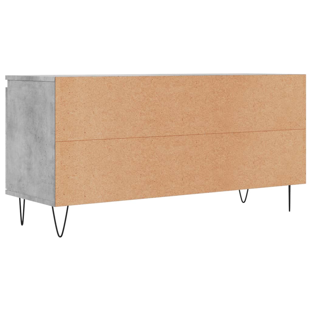 Mobile Porta TV Grigio Cemento 104x35x50cm in Legno Multistrato 827016