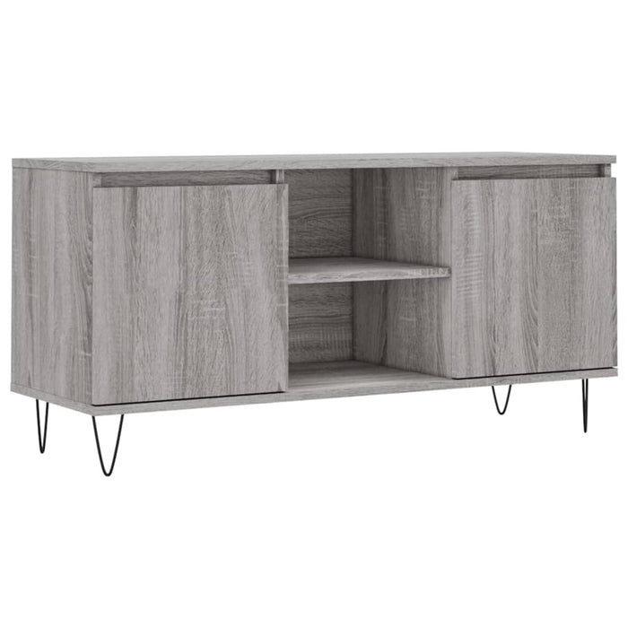 Mobile Porta TV Grigio Sonoma 104x35x50 cm in Legno Multistratocod mxl 129936