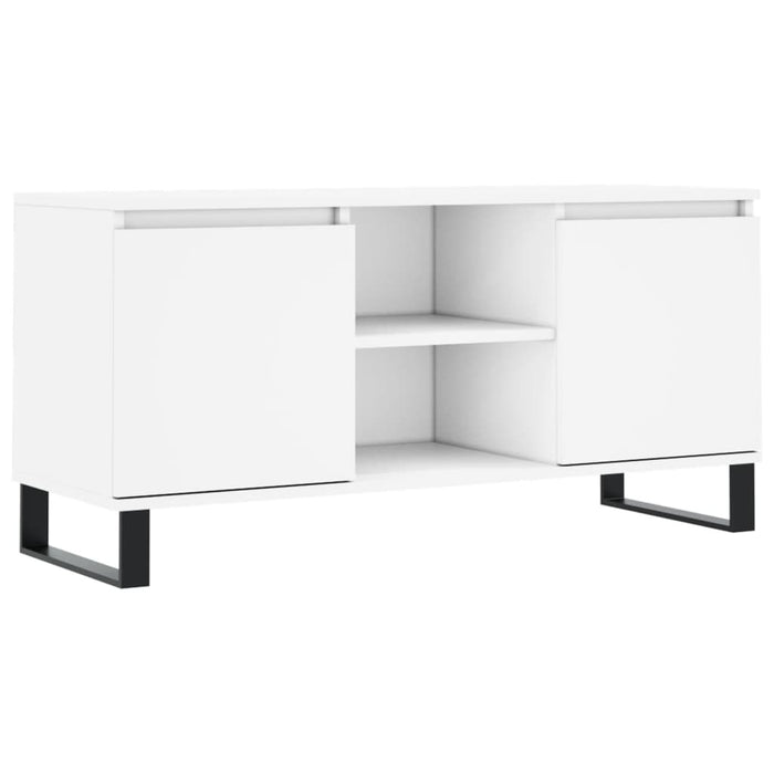 Mobile Porta TV Bianco 104x35x50 cm in Legno Multistratocod mxl 82055