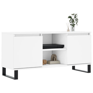 Mobile Porta TV Bianco 104x35x50 cm in Legno Multistratocod mxl 82055