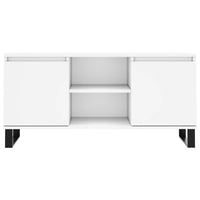 Mobile Porta TV Bianco 104x35x50 cm in Legno Multistrato 827020