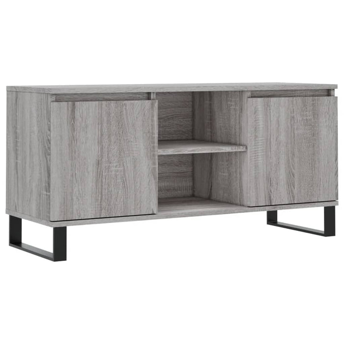 Mobile Porta TV Grigio Sonoma 104x35x50 cm in Legno Multistrato 827026