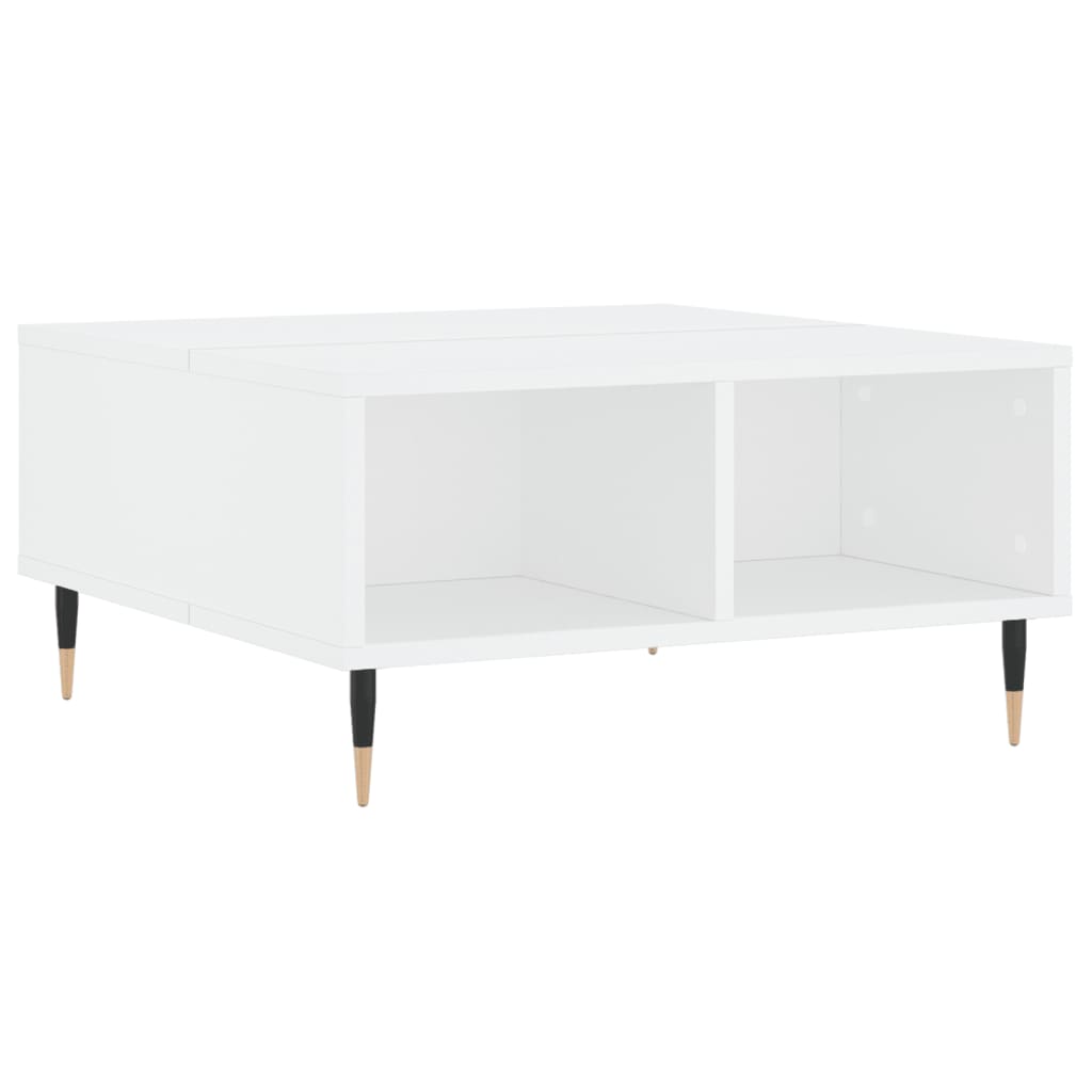 Tavolino da Salotto Bianco 60x60x30 cm in Legno Multistratocod mxl 103456