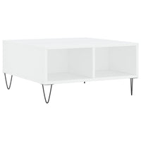 Tavolino da Salotto Bianco 60x60x30 cm in Legno Multistratocod mxl 79650