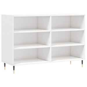 Credenza Bianco Lucido 103,5x35x70 cm in Legno Multistrato 827102