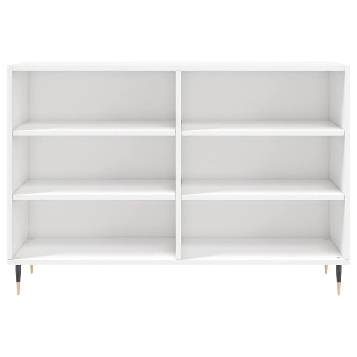 Credenza Bianco Lucido 103,5x35x70 cm in Legno Multistrato 827102