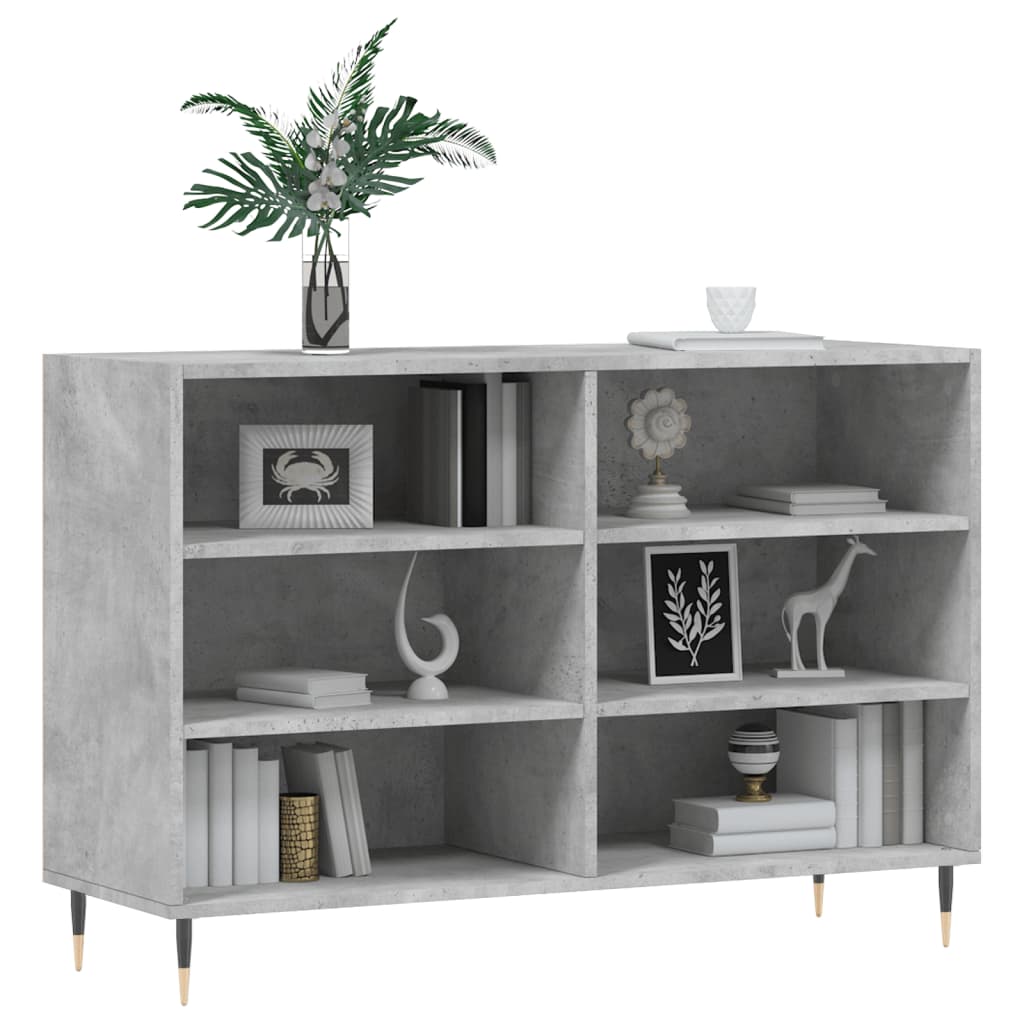 Credenza Grigio Cemento 103,5x35x70 cm in Legno Multistratocod mxl 80050