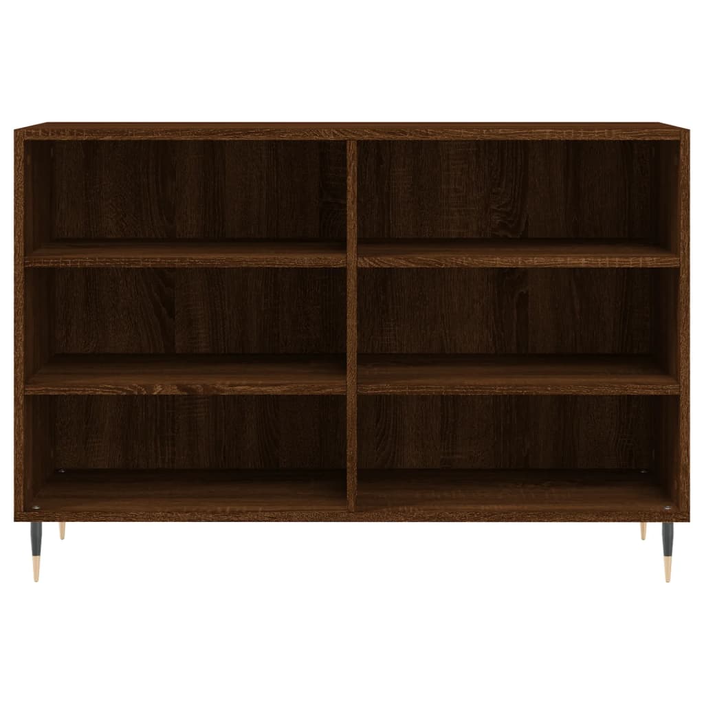 Credenza Rovere Marrone 103,5x35x70 cm in Legno Multistrato 827107