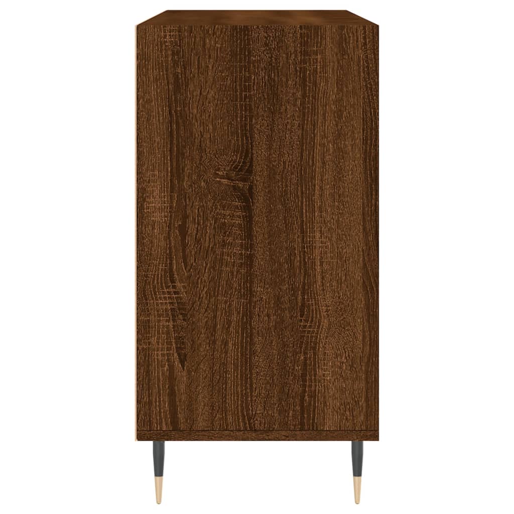 Credenza Rovere Marrone 103,5x35x70 cm in Legno Multistrato 827107