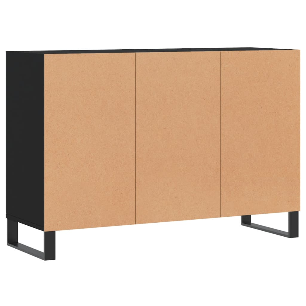 Credenza Nera 103,5x35x70 cm in Legno Multistrato 827117