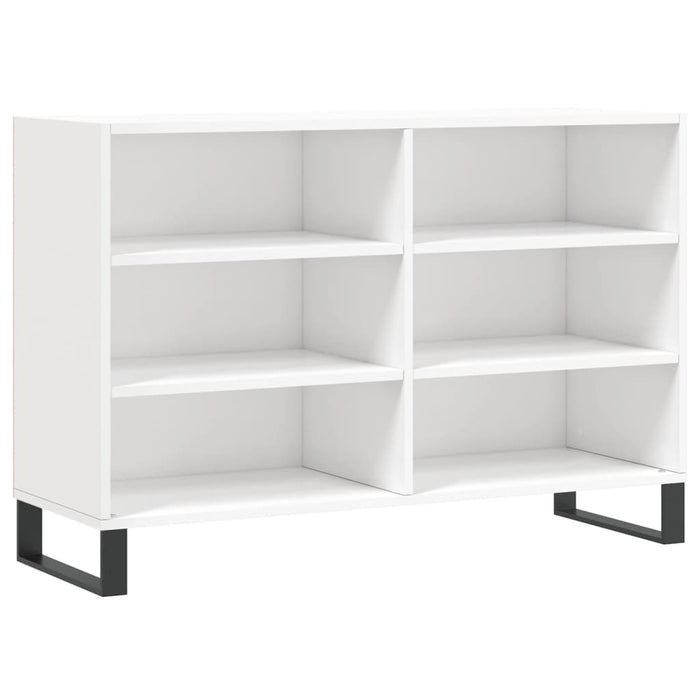 Credenza Bianco Lucido 103,5x35x70 cm in Legno Multistrato 827118